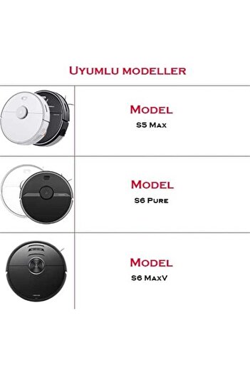 Parmis Set de 3 perii laterale compatibile S5 Max (COMPATIBIL ROBOROCK S5 MAX)
