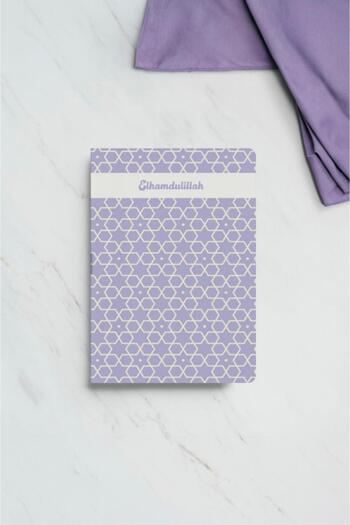 Bi Dünya Haber Alhamdulillah Purple Mini Notebook