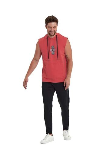 Adams Men's Hooded Kangaroo Pocket Sleeveless Sweatshirt