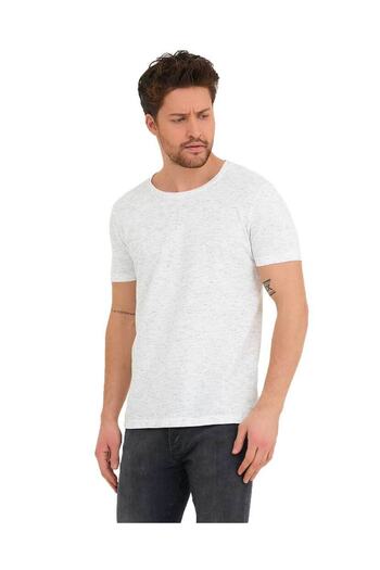 Adams Ανδρικό μπλουζάκι από 100% βαμβάκι Karmelange Basic Comfortable Collared