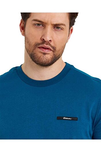 Adams Ανδρικό μπλουζάκι με κοντό μανίκι Basic Unprinted Logo