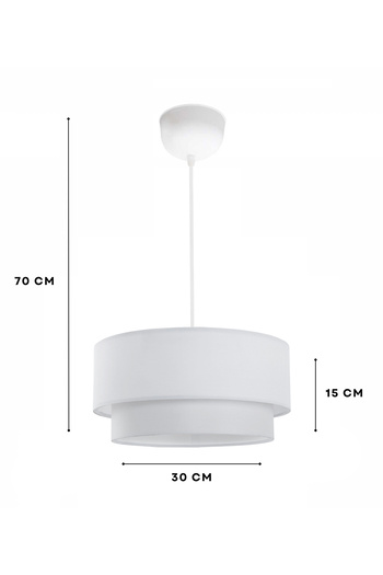 HOMİNG Homing Bohem Tarz Minimalist Beyaz Sarkıt Avize