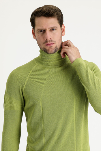 Kiğılı Πλεκτό πουλόβερ με ζιβάγκο Slim Fit Slim Fit με σχέδια