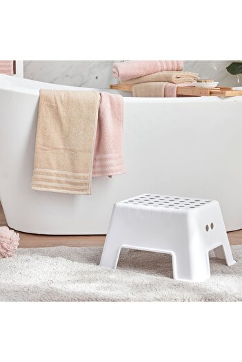 IKEA BOLMEN White Step Stool – Anti-Slip, Durable & Safe for Kids and Adults, Holds up to 100 kg