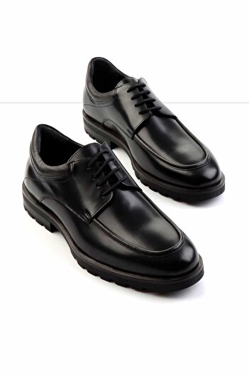 Bambi Black Leather Men's Classic Shoes E01757710514