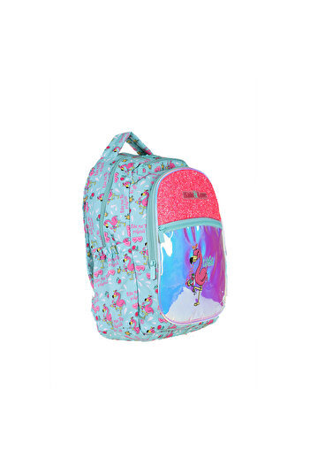 KAUKKO L5061 Kıds&Love Flamıngo Sırt Çantası Aynalı Taş