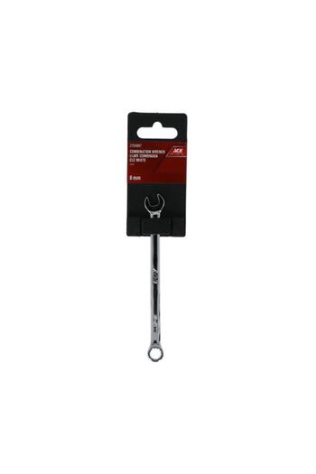 Generic ACE High Quality Sturdy Handle Rust Resistant Combination Wrench Silver 8mm 1467