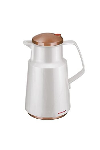 Generic ROTPUNKT Durable and Elegant Design Vacuum Jug White and Brown 1 Liter 003-0085