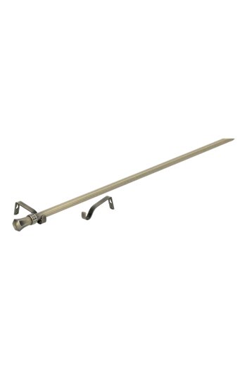 Generic Micasa Jupiter Elegant Design Decorative Brass Curtain Rod Silver 120-210cm