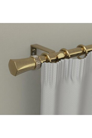 Generic Micasa Jupiter Elegant Design Decorative Brass Curtain Rod Gold 160-310cm