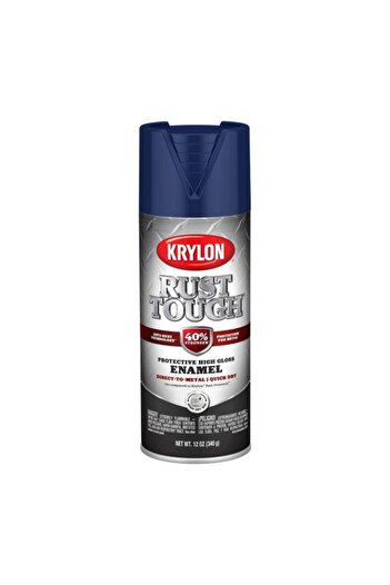 Generic طلاء بخاخ مينا لامع واقٍ بتقنية مقاومة الصدأ من KRYLON باللون الأزرق الداكن 12 أونصة K09265008