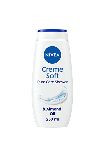 NIVEA NIVEA Creme Soft Shower Gel, Nourishing Body Wash with Natural Almond Oil, 250ml