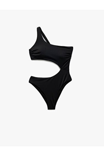 Koton Lightly Supported Asymmetrical One Shoulder Mayokini