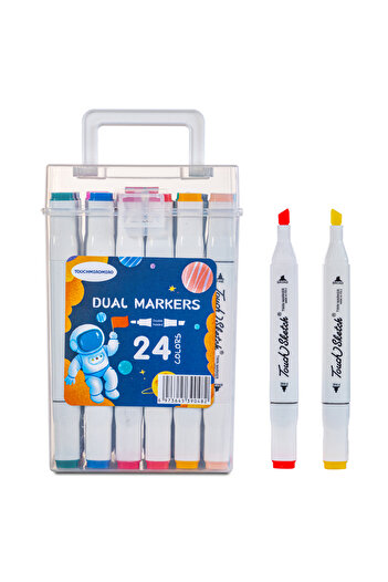 Eazy Kids 24 pcs Dual Markers Set