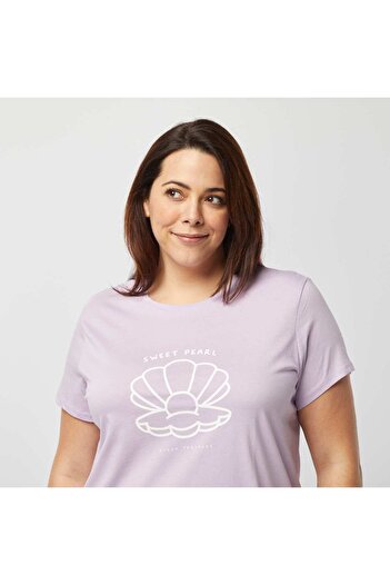 KIABI Jersey nightshirt PURPLE