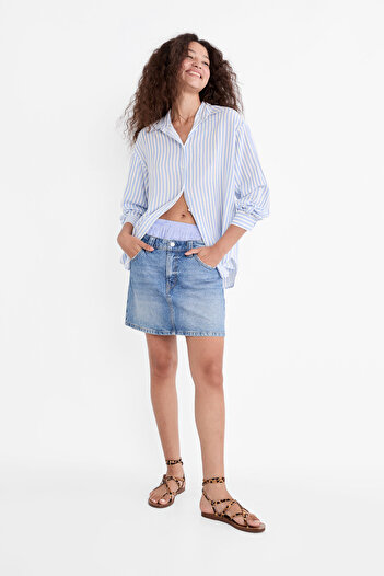 Stradivarius Linen blend shirt