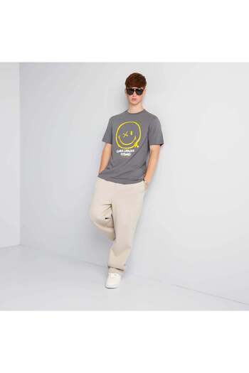 KIABI 'SmileyWorld' jersey T-shirt GREY