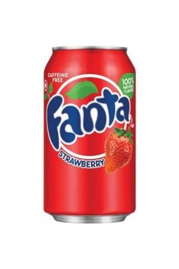 Fanta Carbonated Beverage, Fanta Strawberry Can, 355 ml