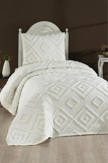 Çeyiz Diyarı Dowry Land Samira 2 Piece Single Pique Set Cream