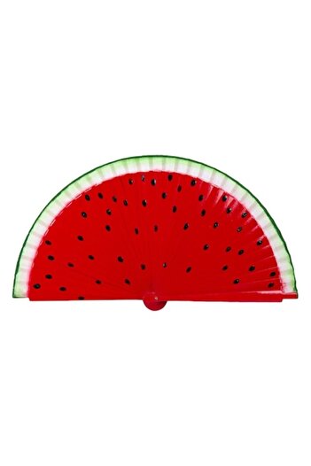 Maison du Paradis Fan with watermelon print, Maison du Paradis, 23 cm
