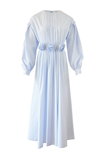 Rukayyel Rose Dress - Baby Blue