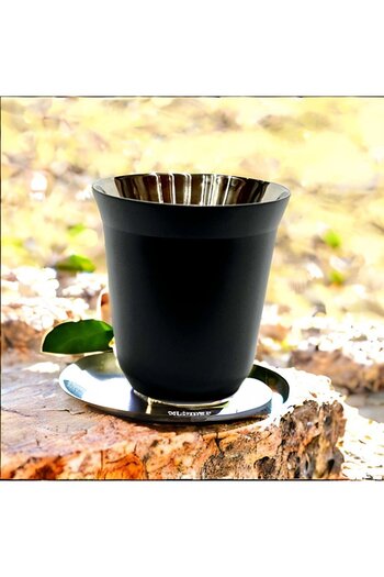 Generic Capsule Design Coffee Mug - 160 ml - Black