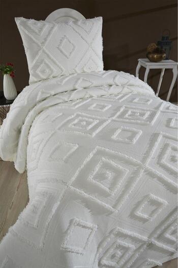 Çeyiz Diyarı Dowry Land Samira 2 Piece Single Pique Set Cream
