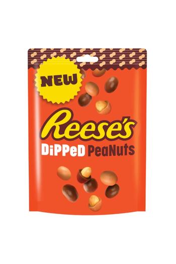 Reeses Reese's Dipped Peanuts 90 g, arahide acoperite cu ciocolată și unt de arahide