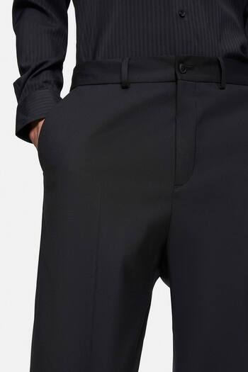 Tween Relaxed Fit Siyah Chino Pantolon