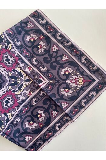 İpekhan Glazed Pattern Thin Cotton Scarf