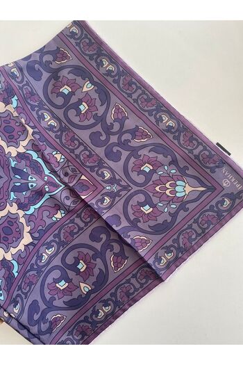 İpekhan Glazed Pattern Thin Cotton Scarf