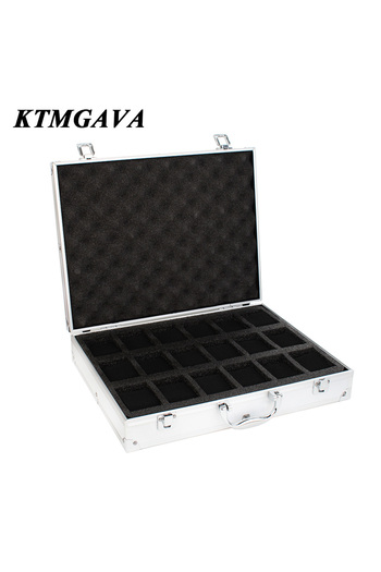 Choice WHITE 18 Slots Luxury Premium Quality Watch Box Aluminum Alloy Product Storage Clock Box Collection