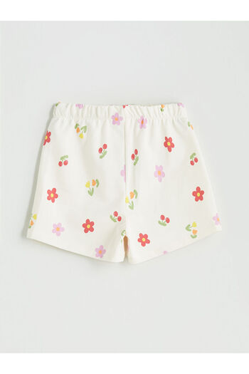 LC Waikiki Create Your Style with Uzg Store |   Printed Girls' Shorts with Elastic Waistband