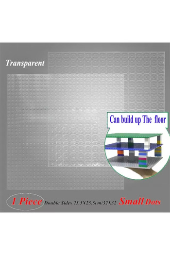 Choice6 32dotsTransparent Double Sided Baseplates Bracket City Accessory Pillars MOC Parts For Military Buil