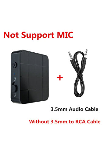 Vikefon NO RCA Cable Bluetooth 5.0 Audio Receiver Transmitter 2 IN 1 RCA 3.5MM AUX Jack USB Dongle Stereo Wi
