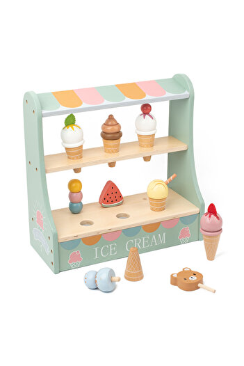 choice2 C Ice Cream Counter Playset For Kids Montessori Pretend Play Food Toys Kitchen Accessories With Coi.