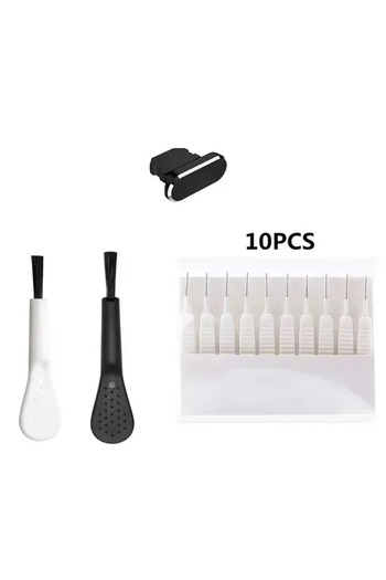 Choice3 E-13PCS Cell Phone Charging Port Dust Plug with Cleaning Brush for IPhone 15 14 13 12 Pro Max Plus S