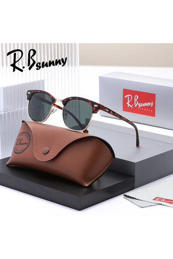 choice2 Leopard G15 RBsunny Classic Polarized Sunglasses Men Women Retro Half Frame UV400 Glasses Male Popul