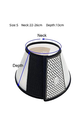 Choice S Pet Elizabeth Collar Puppy Anti Bite Grasping Collar for Small Sizes Dogs Recovery Cone Ring Cats.