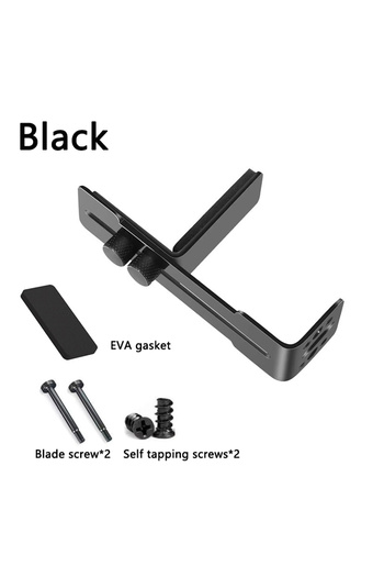 Choice1 L Black Computer Graphics Card Holder Chassis Fan Support Fixed Metal Bracket 6-96mm Adjustable GPU