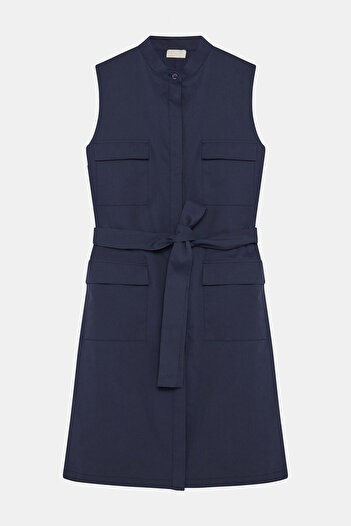 W Collection LACİVERT MİNİ ELBİSE