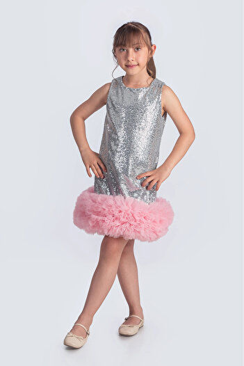 vestitino Sequin Sequin Ipesitos Tutu Children's Evening Dress