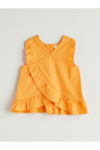LC Waikiki Quality Parts from Çelebi Store |   Crew Neck Basic Girls' Blouse and Shorts 2-Piece Set