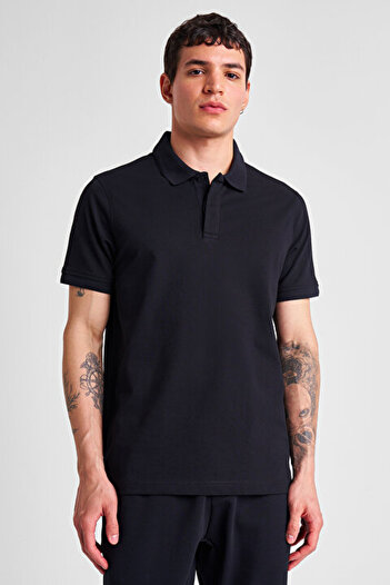Lescon Men's Short Sleeve Polo Neck T-Shirt 25Y-1134