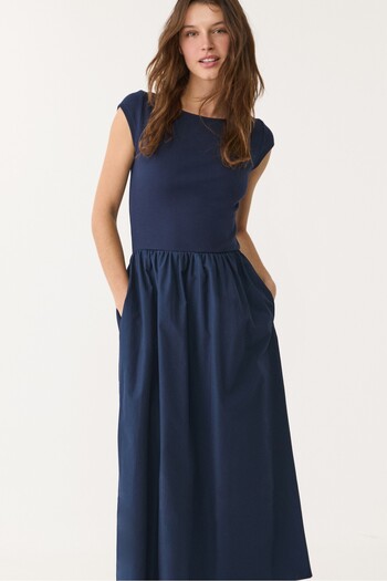 Stradivarius Contrasting midi dress