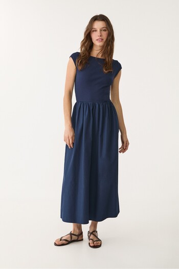 Stradivarius Contrasting midi dress