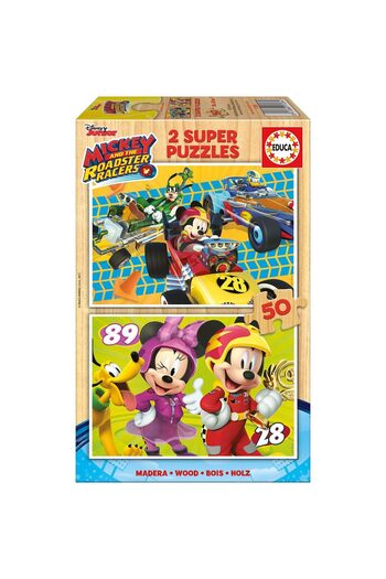 EDUCA Puzzle - Mickey and the Roadster Racers, 2x50 piese