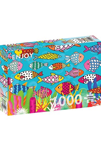 Enjoy Puzzle 1000 piese - Patterned Fishes