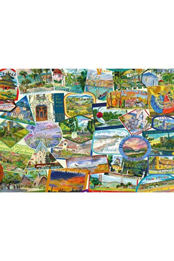 Schmidt Puzzle 1000 pieces - Travel Stickers
