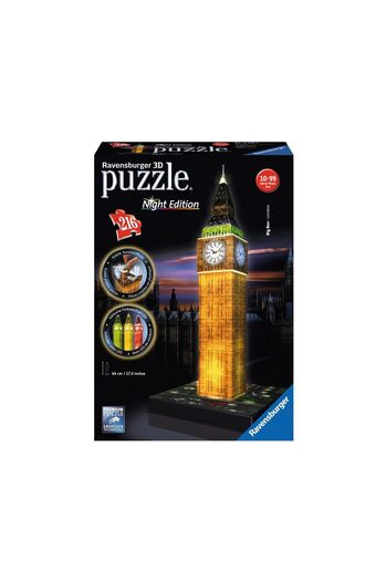 RAVENSBURGER 3D Puzzle Big Ben-Night 3D Plastic Puzzle 125883